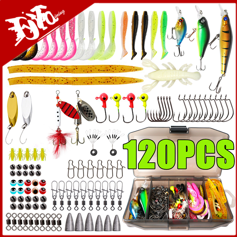 Fishing Lure Making Kit - New 120PCS Fishing Lure Set Soft