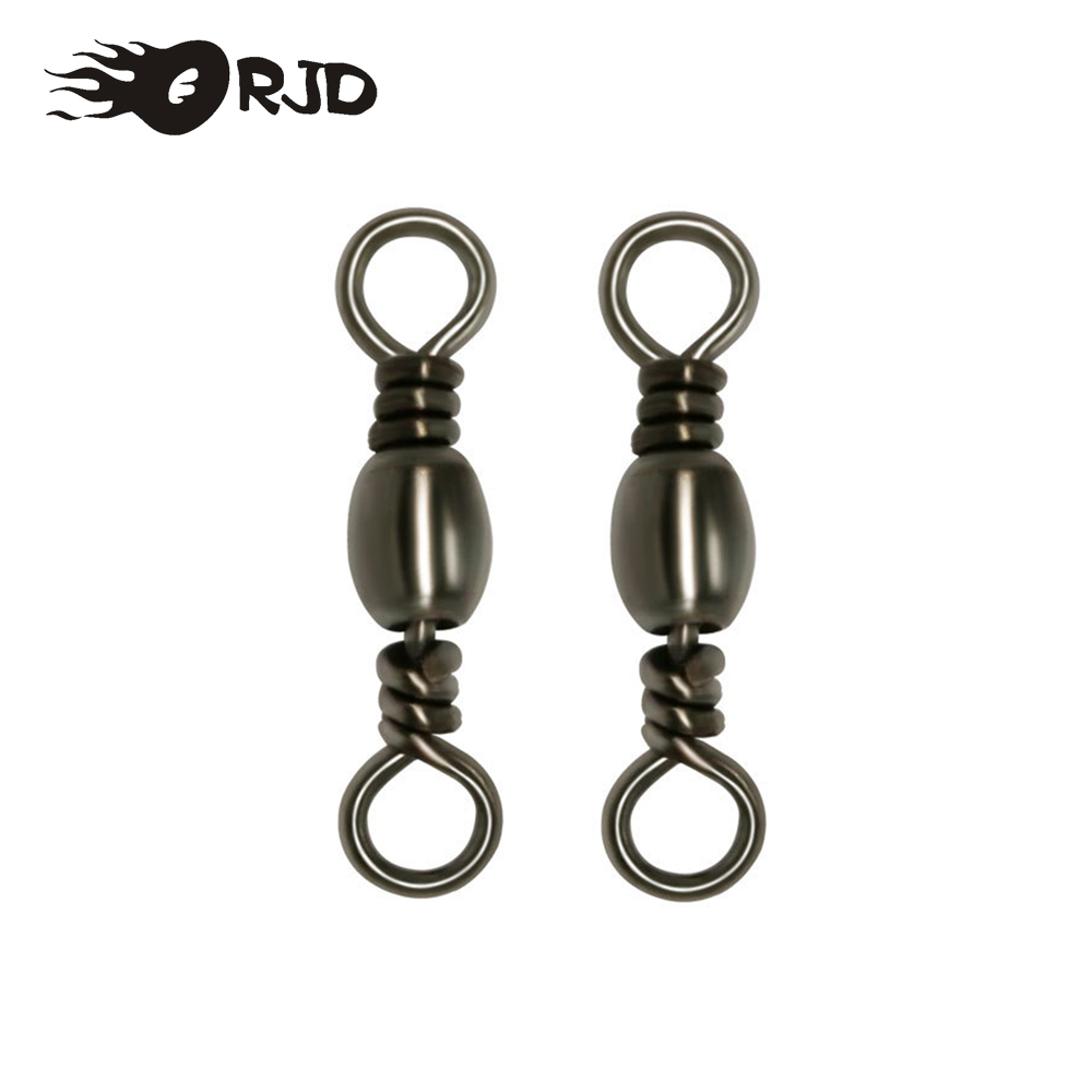 Fishing Lure Accessories - ORJD 20-50pcs Barrel Swivels Fishing Rolling