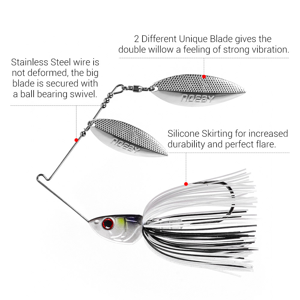 Noeby Spinnerbait 10.5g 14g 21 - Fishing Lure Spinnerbait avaliação e preço