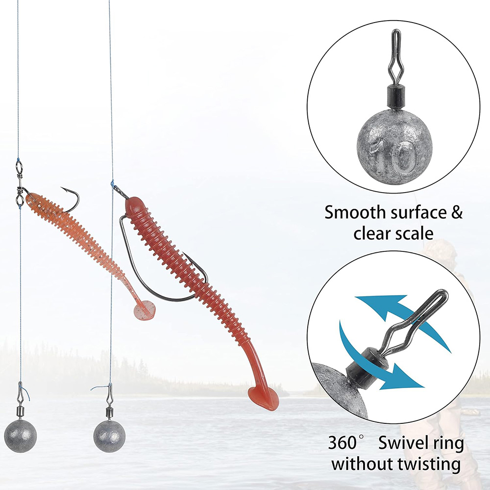 10Pcs Fishing Weight Lead 2.5G - Fishing Lure Popper avaliação e preço