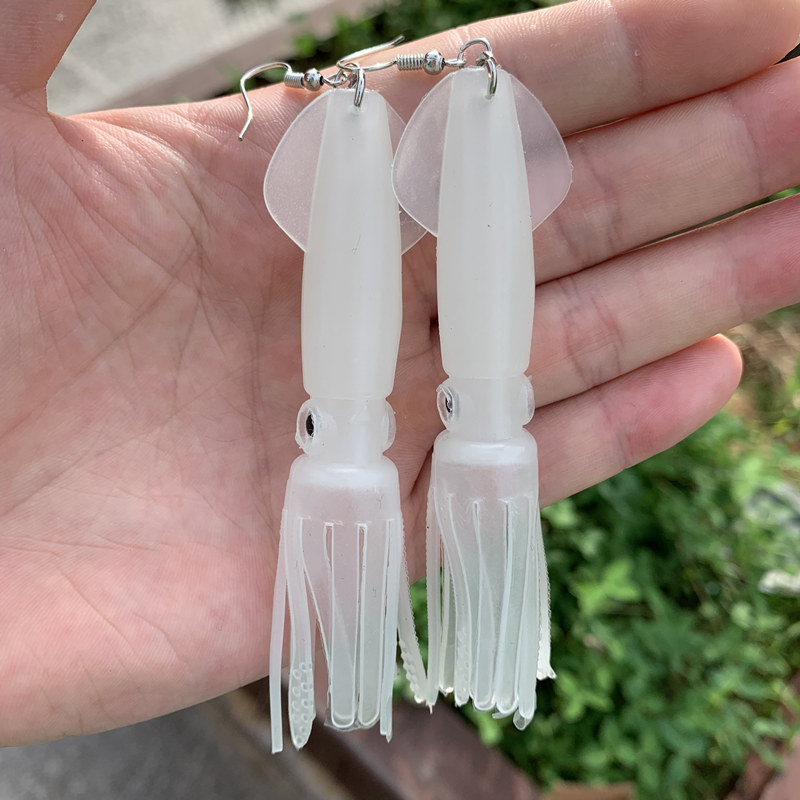 Noctilucence/Color Tube Squid  - Fishing Lure Soft Plastic avaliação e preço