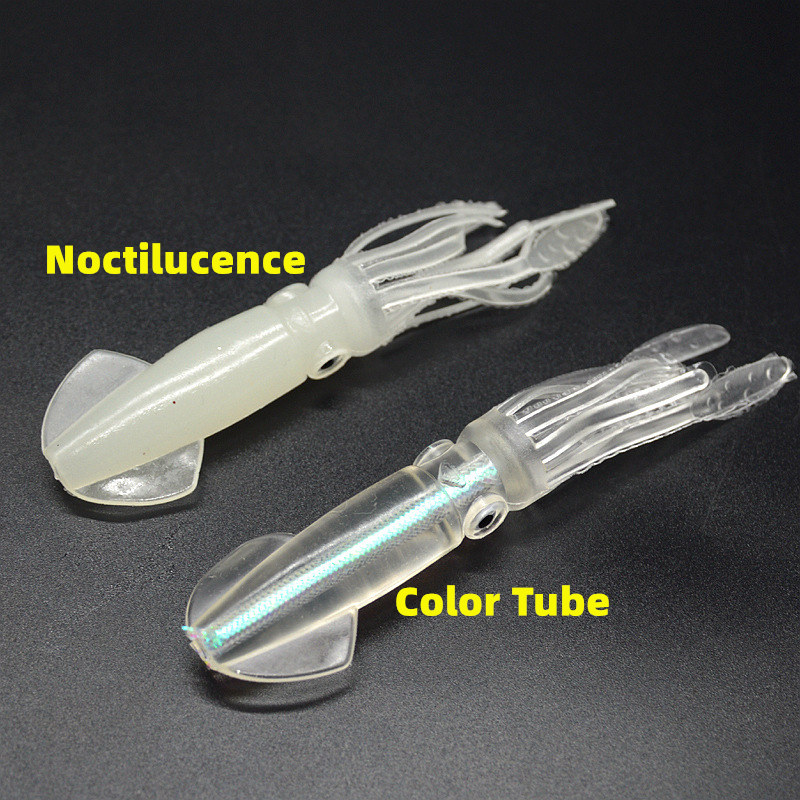Noctilucence/Color Tube Squid  - Fishing Lure Soft Plastic avaliação e preço