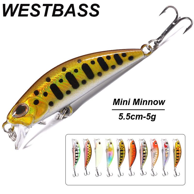 WESTBASS 1PX Micro Minnow Lure - Fishing Lure Swimbait avaliação e preço