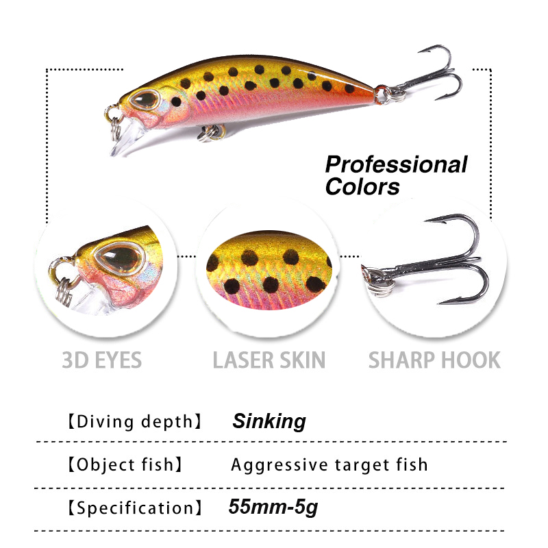 WESTBASS 1PX Micro Minnow Lure - Fishing Lure Swimbait avaliação e preço