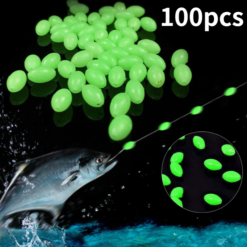 100pcs/lot Oval Night Luminous - Fishing Lure Topwater avaliação e preço
