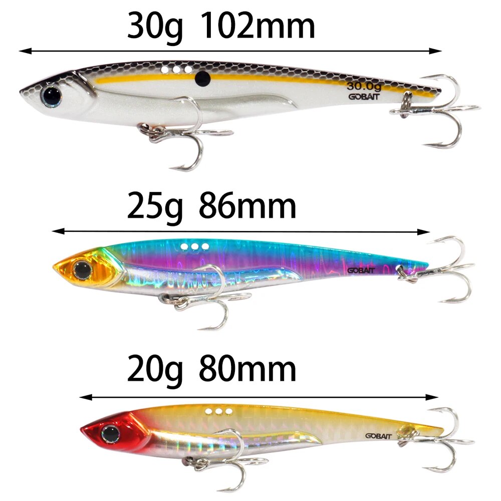 GOBAIT VIB Fishing Lure 20g 25 - Fishing Lure Blade Bait avaliação e preço