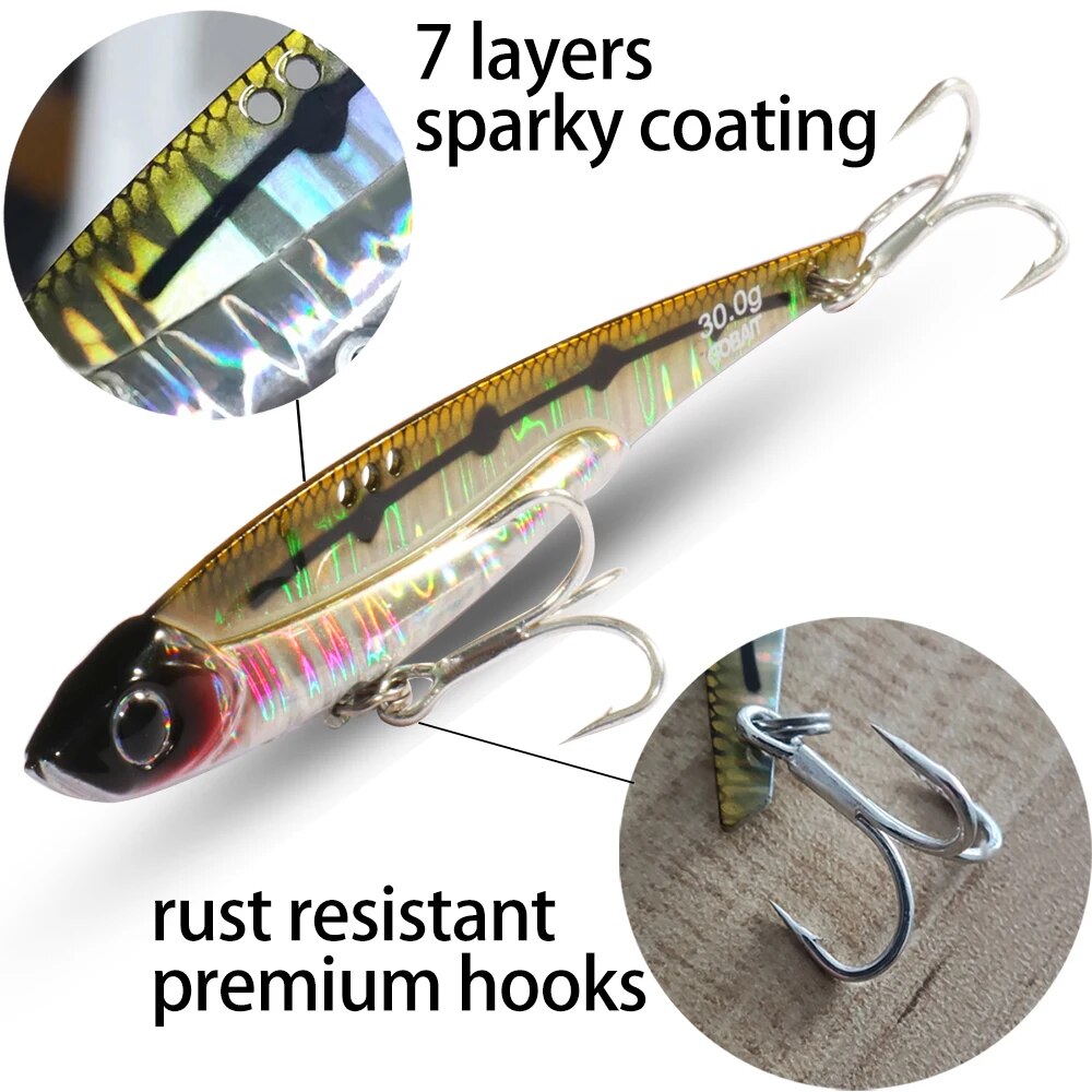 GOBAIT VIB Fishing Lure 20g 25 - Fishing Lure Blade Bait avaliação e preço
