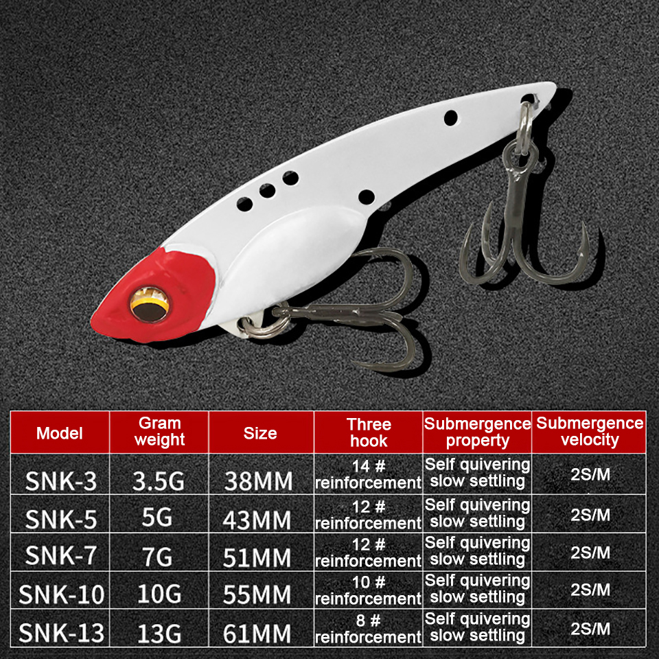 GOBYGO 3.5G-13G Metal VIB Fish - Fishing Lure Swimbait avaliação e preço