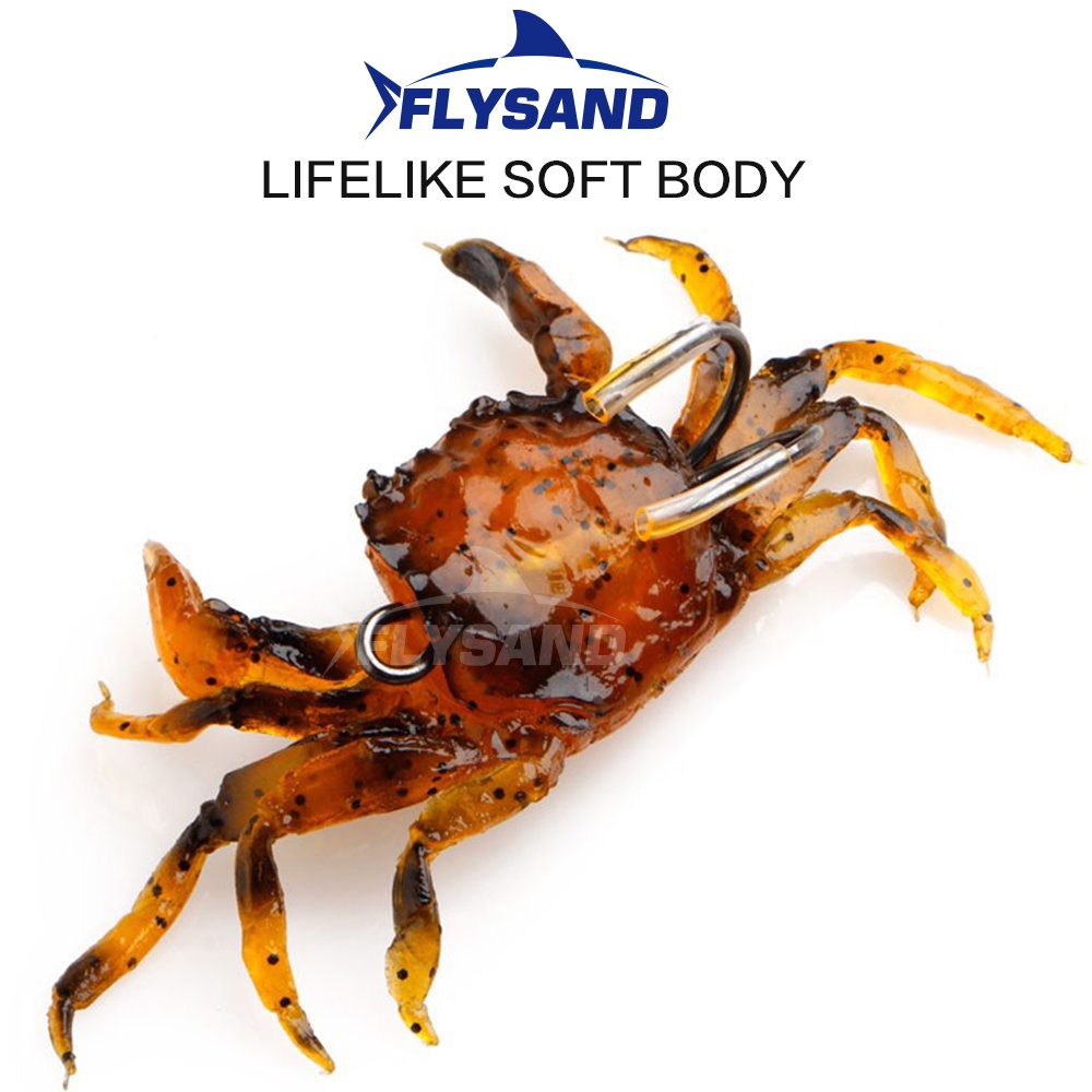 FLYSAND Bionic Crab Silicone S - Fishing Lure Soft Plastic avaliação e preço