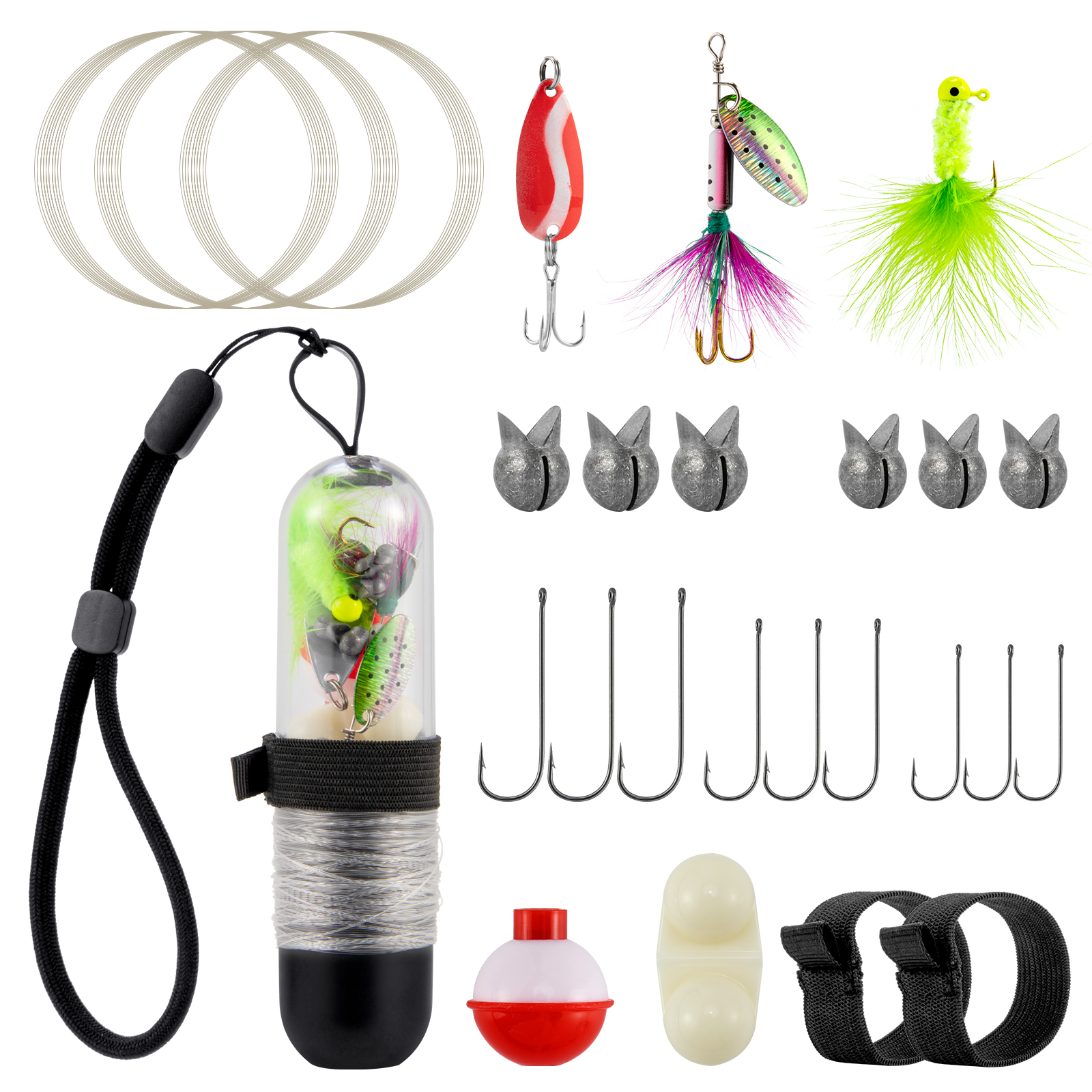 25pcs Survival Fishing Kit Poc - Fishing Lure Spinner avaliação e preço