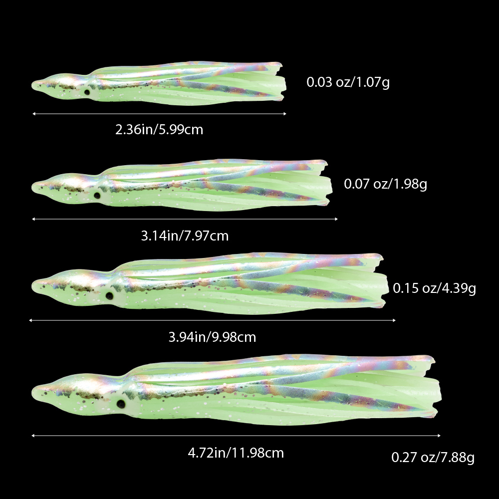 10 pcs soft light octopus squi - Fishing Lure Buzzbait avaliação e preço