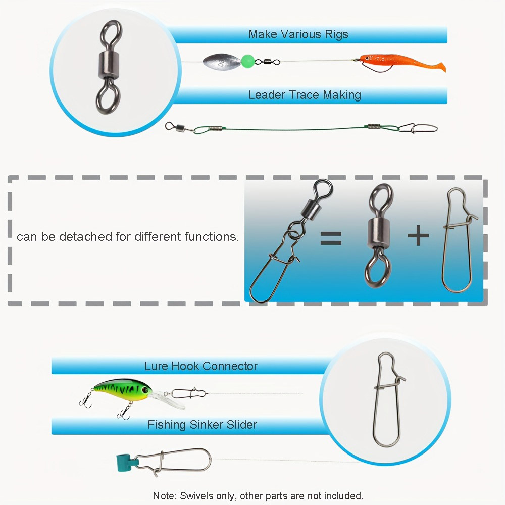 95/210 PCS Set Fishing Connect - Fishing Lure Making Kit avaliação e preço