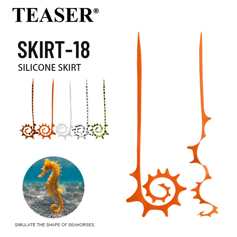 TEASER 5pcs SKIRT-18 145mm Sil - Fishing Lure Jig avaliação e preço