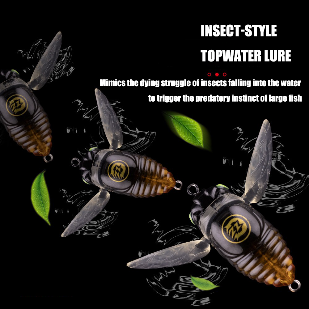 Cicada Topwater Fishing Lure 3 - Fishing Lure Popper avaliação e preço
