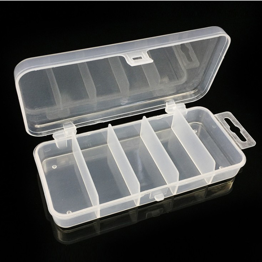 1pcs Transparent Plastic Stora - Fishing Lure Spoon avaliação e preço