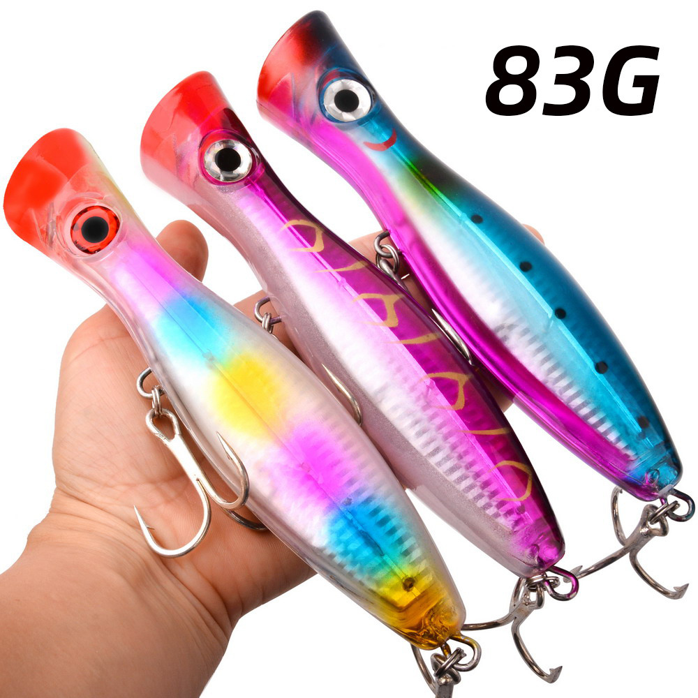1pc 43g/83g Big Popper Floatin - Fishing Lure Popper avaliação e preço