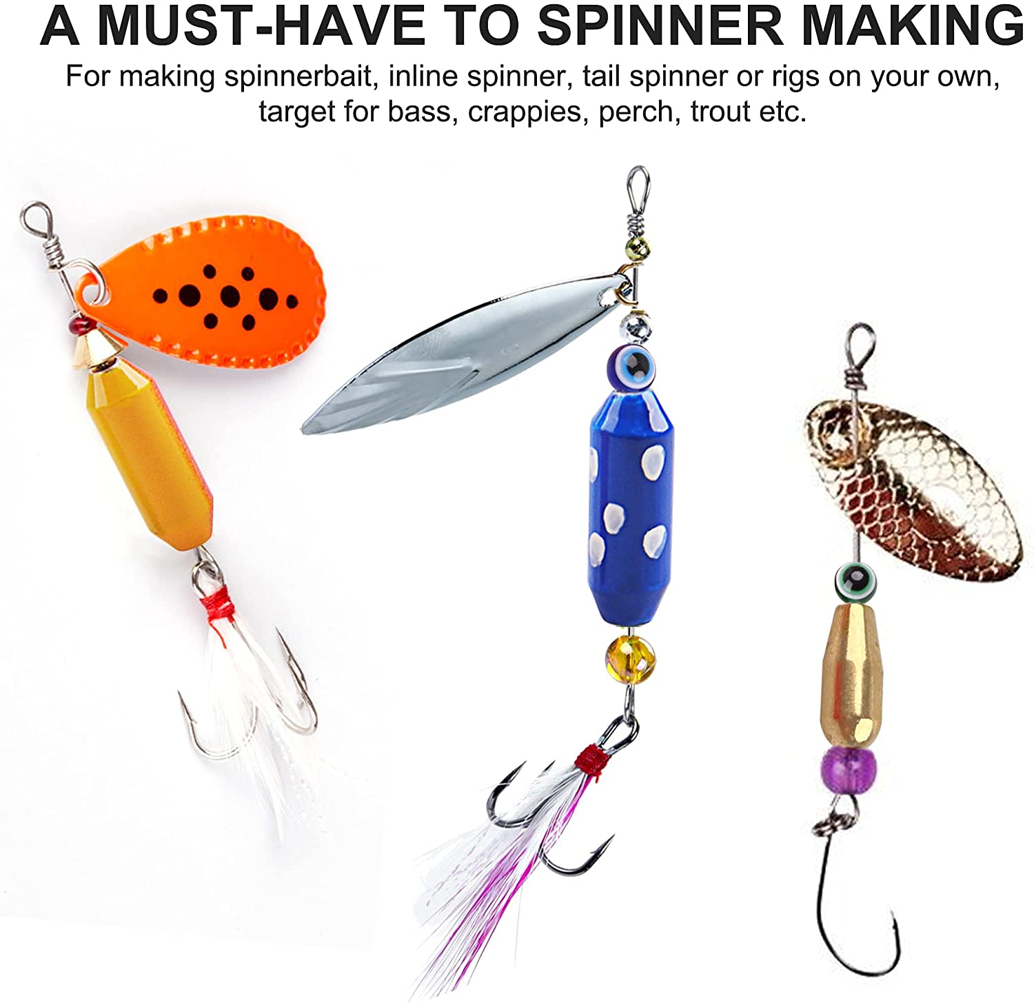 10pcs Fishing Brass Spinner Lu - Fishing Lure Spinnerbait avaliação e preço