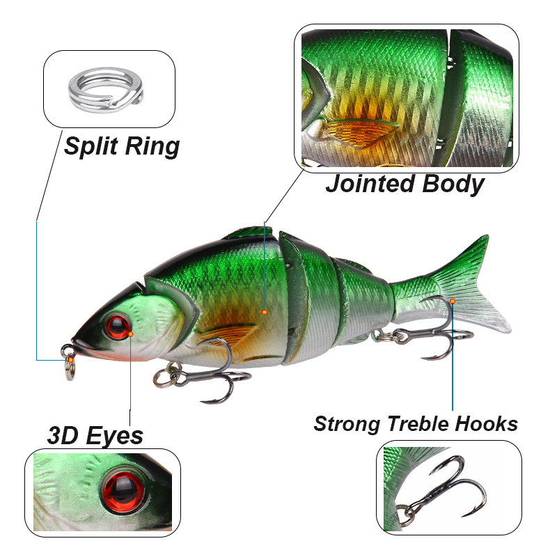 YUCONG 1PCS Minnow Fishing Lur - Fishing Lure Swimbait avaliação e preço