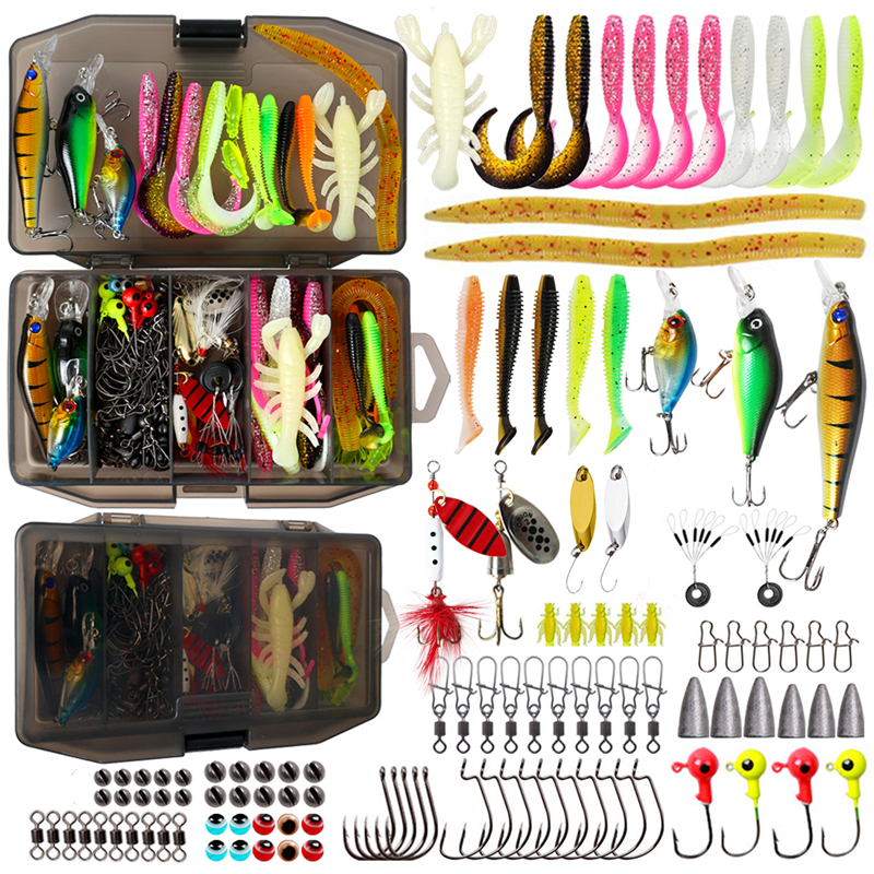 New 120PCS Fishing Lure Set So - Fishing Lure Making Kit avaliação e preço