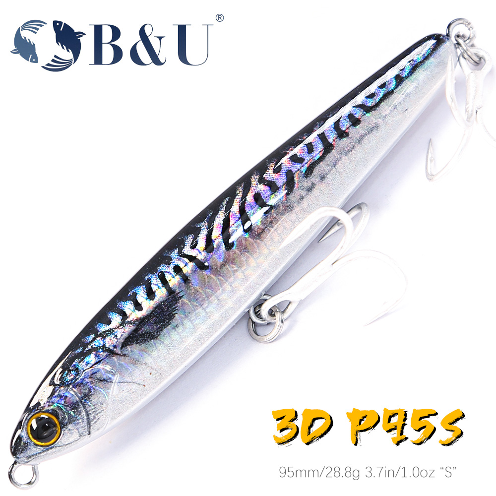 B&U Sinking Pencil Fishing Lur - Fishing Lure Jerkbait avaliação e preço