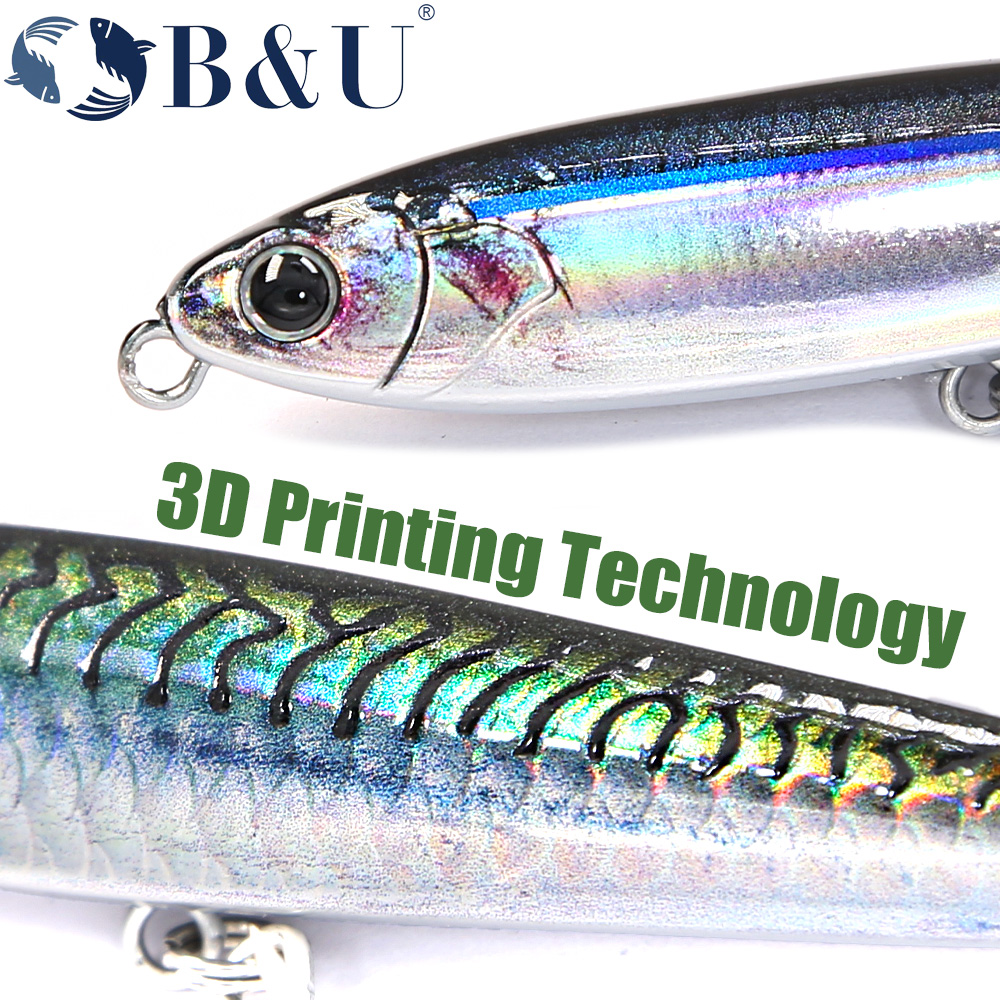 B&U Sinking Pencil Fishing Lur - Fishing Lure Jerkbait avaliação e preço