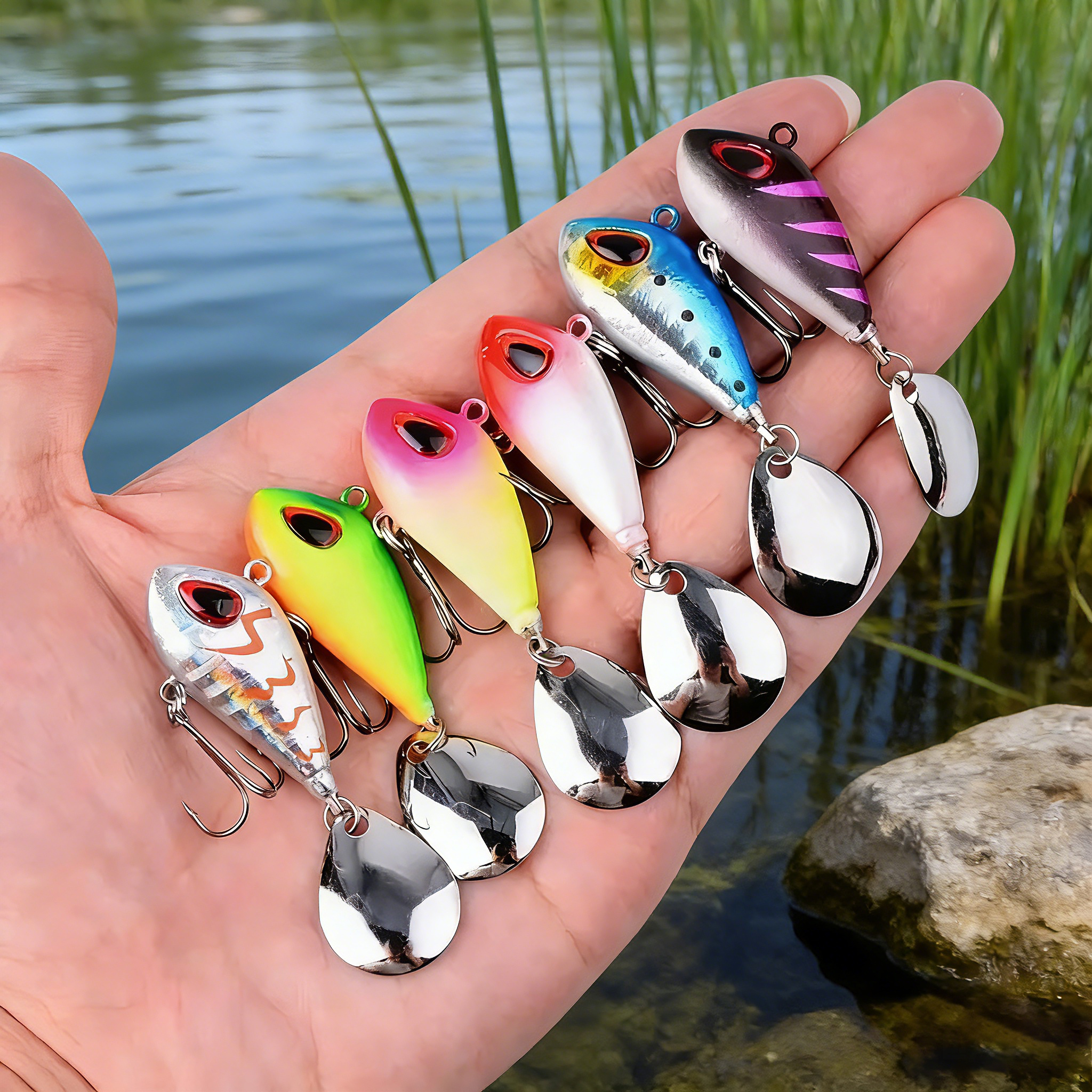 5/6pcs Mini VIB With Spoon Fis - Fishing Lure Crankbait avaliação e preço
