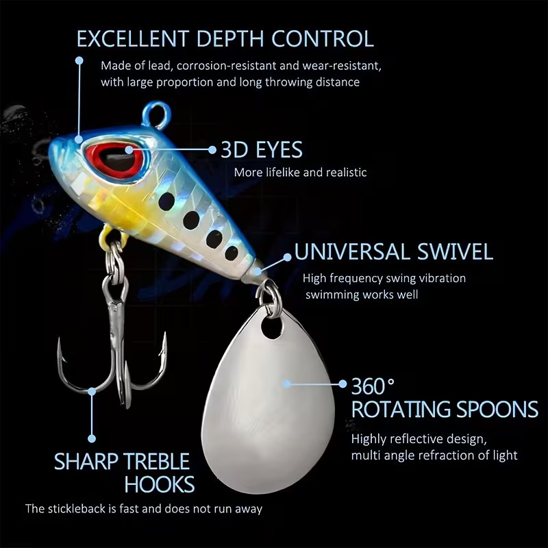 5/6pcs Mini VIB With Spoon Fis - Fishing Lure Crankbait avaliação e preço