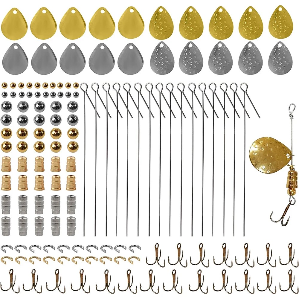 140Pcs Fishing Lures Making Ki - Fishing Lure Blade Bait avaliação e preço