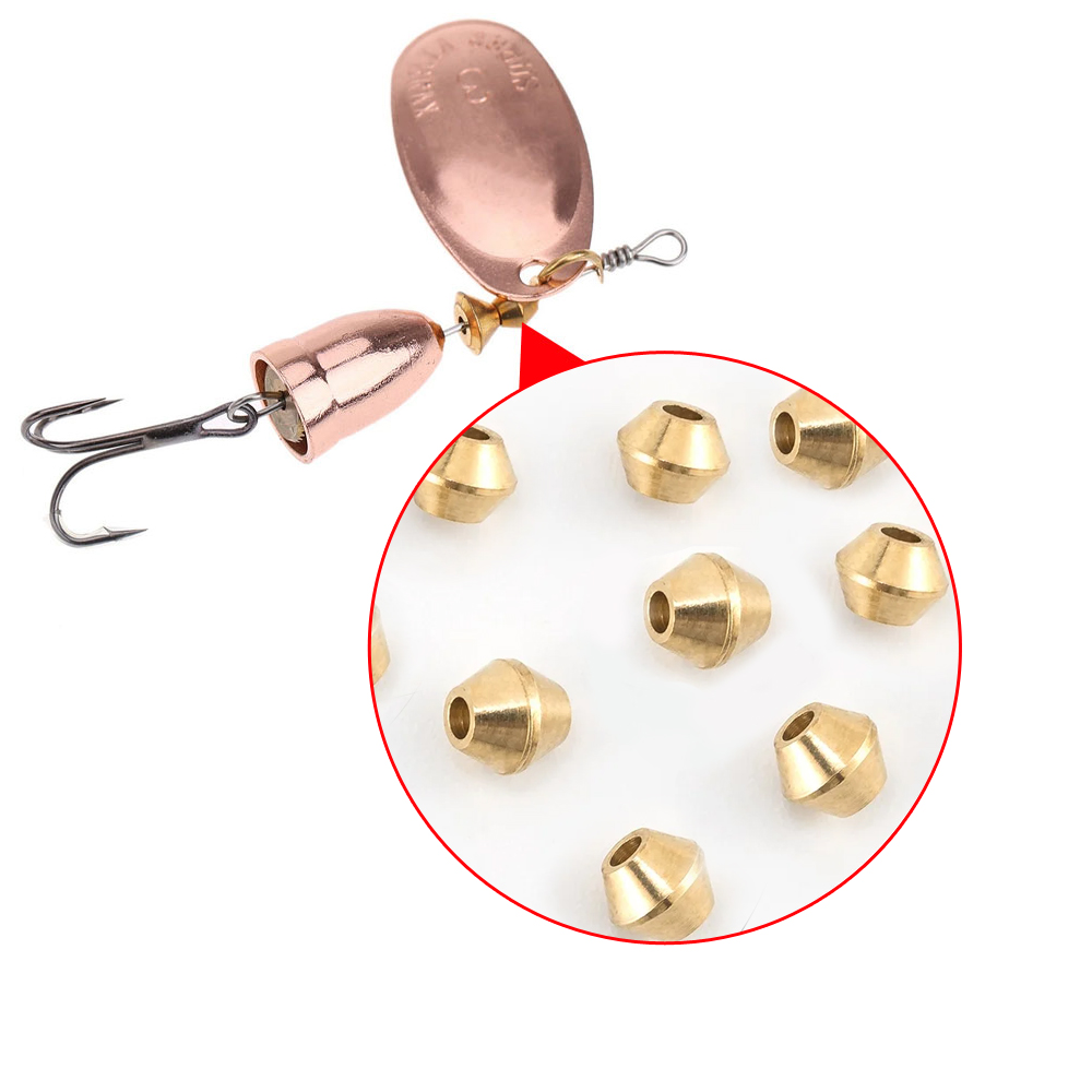 40pcs DIY Lure Brass Fishing B - Fishing Lure Spinnerbait avaliação e preço