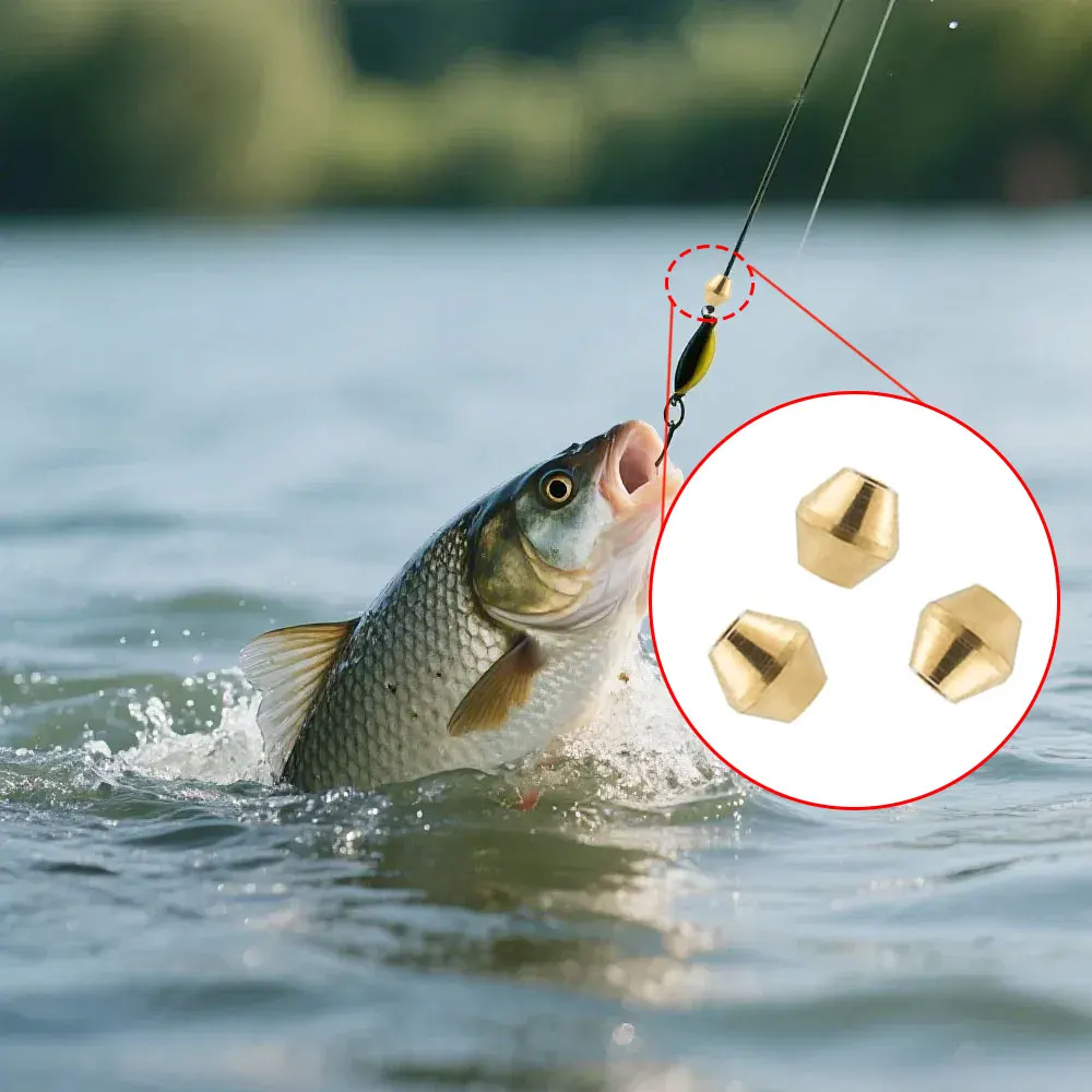 40pcs DIY Lure Brass Fishing B - Fishing Lure Spinnerbait avaliação e preço