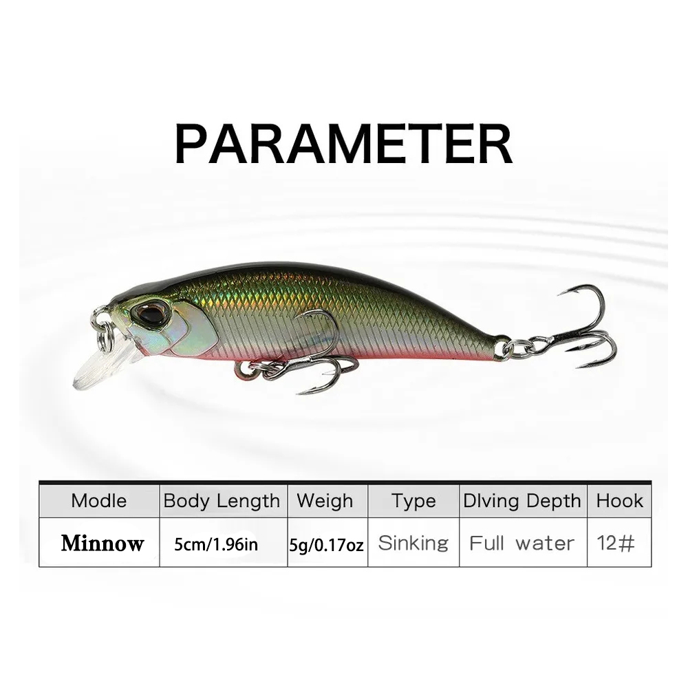 15Pcs Sinking Minnow Fishing L - Fishing Lure Jerkbait avaliação e preço
