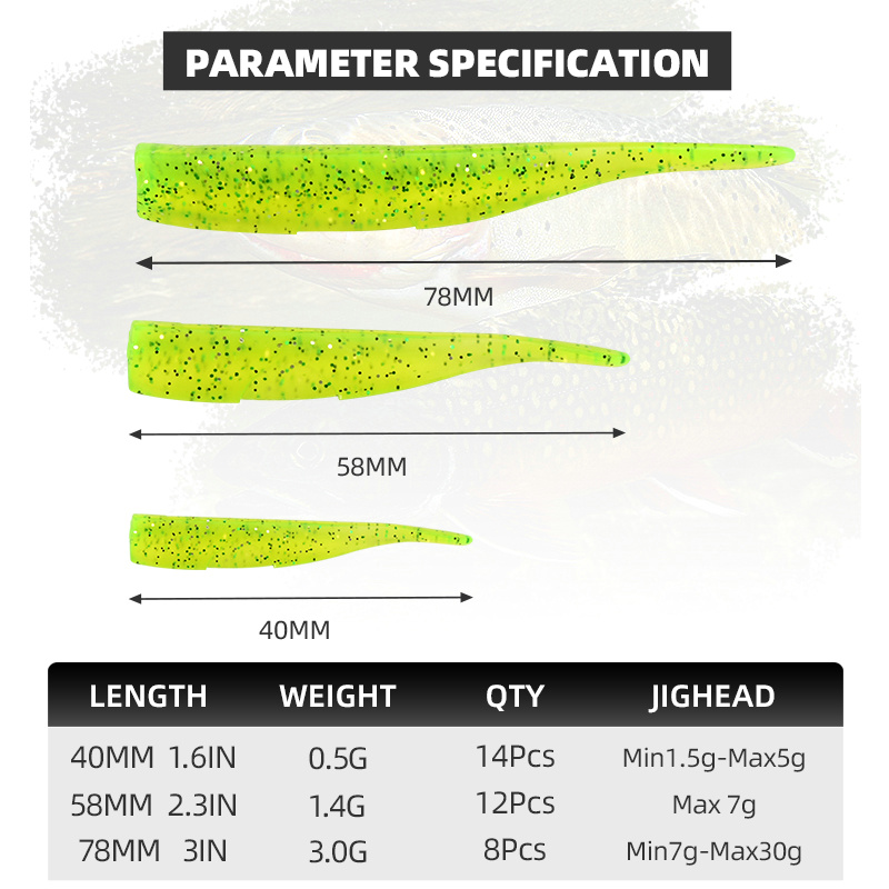 BLUX New Dart Worm Soft Bait 5 - Fishing Lure Buzzbait avaliação e preço