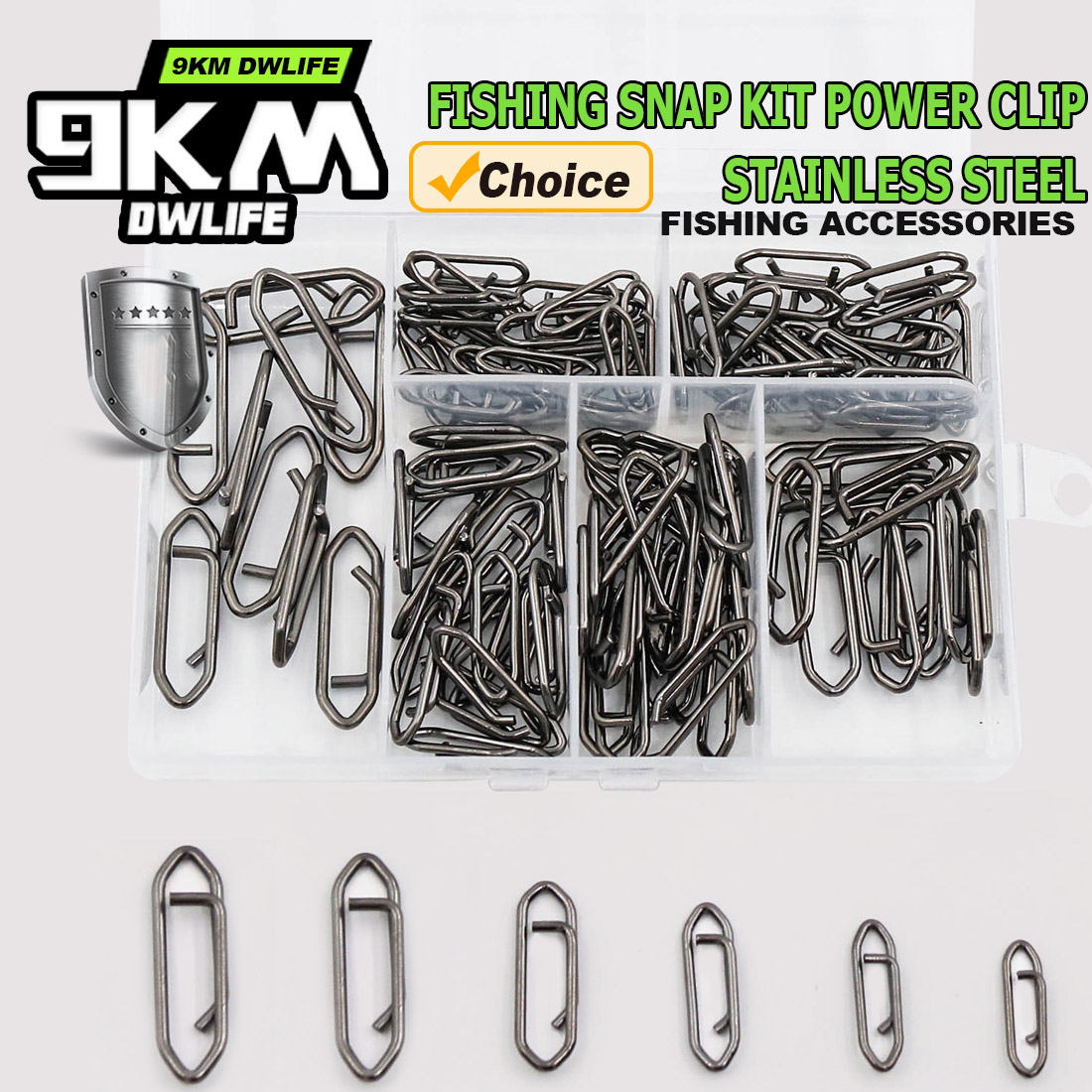 9KM Fishing Snap Kit 110pcs Po - Fishing Lure Making Kit avaliação e preço