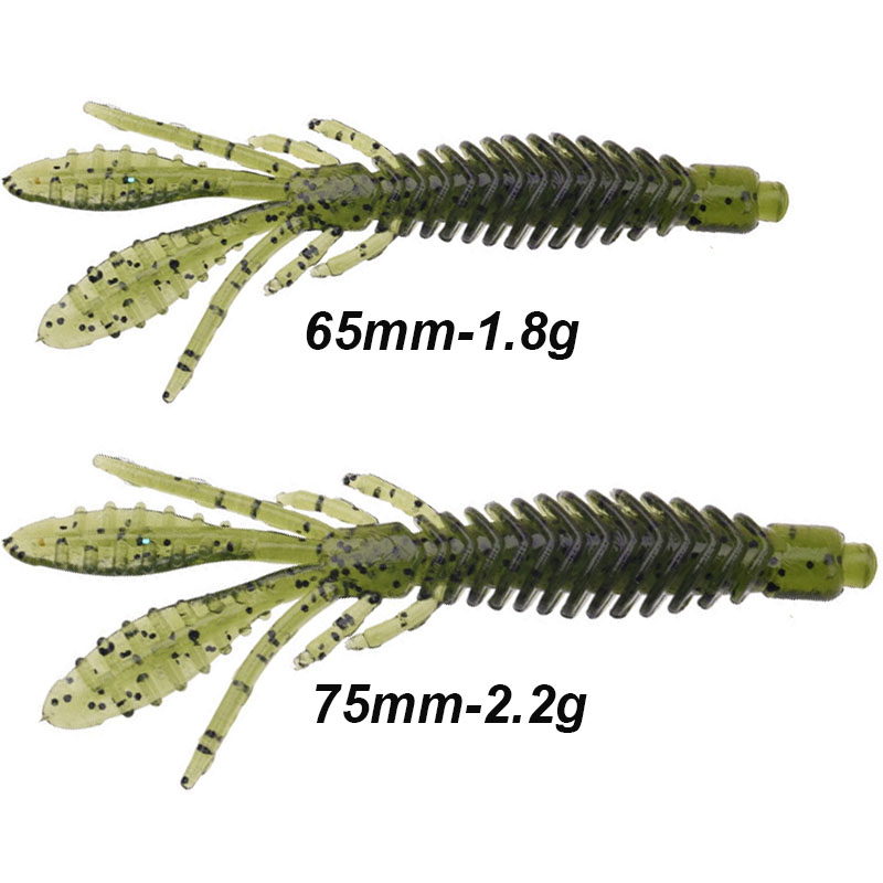 WESTBASS 5PCS Soft Larva Baits - Fishing Lure Swimbait avaliação e preço