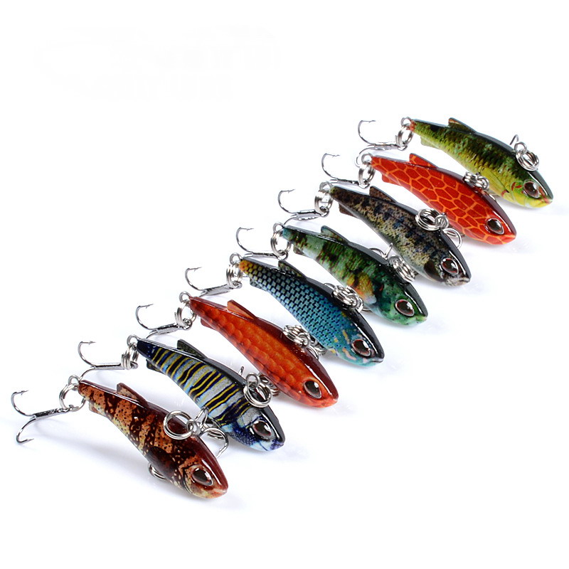 8pcs 4cm 4g Mini Lipless VIB F - Fishing Lure Crankbait avaliação e preço