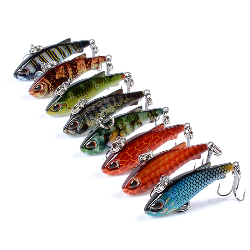8pcs 4cm 4g Mini Lipless VIB F - Fishing Lure Crankbait avaliação e preço