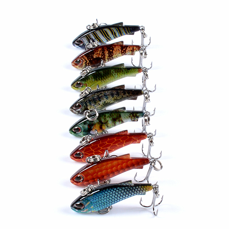8pcs 4cm 4g Mini Lipless VIB F - Fishing Lure Crankbait avaliação e preço