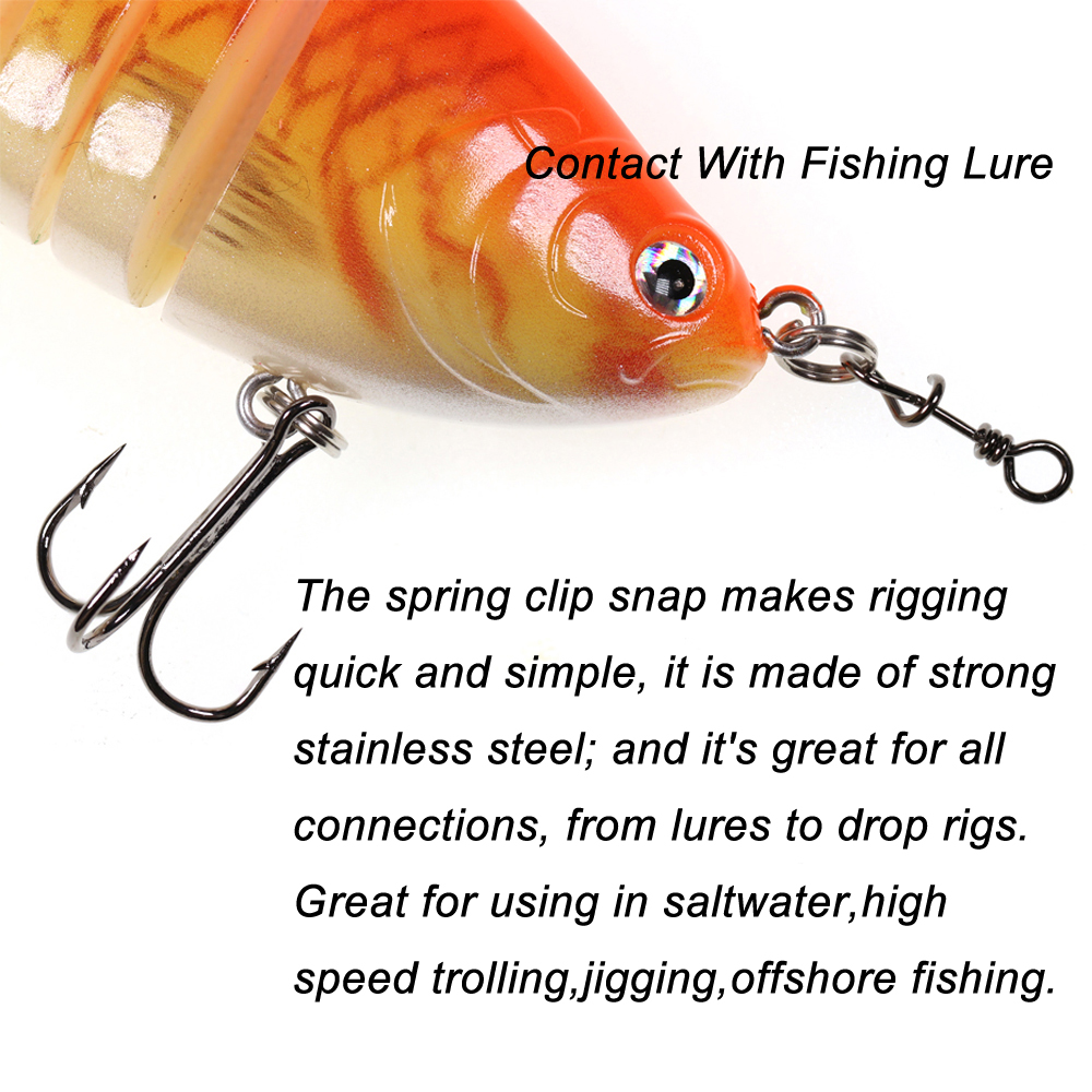 Bimoo 50pcs Stainless Steel Qu - Fishing Lure Accessories avaliação e preço