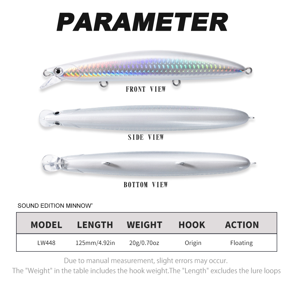 Hunthouse Sound Edition Minnow - Fishing Lure Jerkbait avaliação e preço