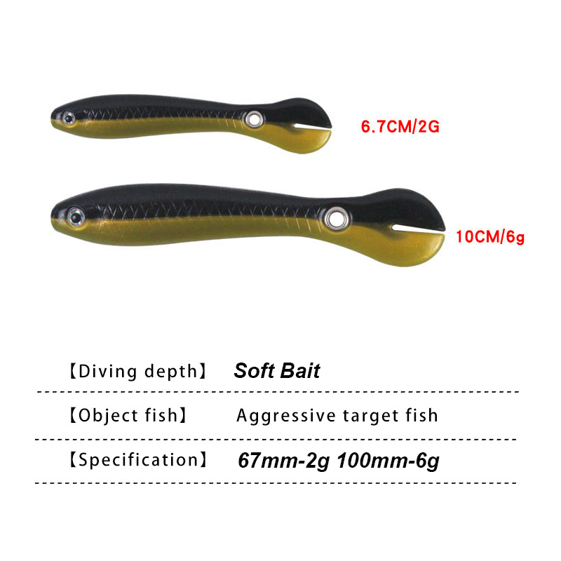 YUCONG 3/5PCS Soft Fishing Bai - Fishing Lure Swimbait avaliação e preço