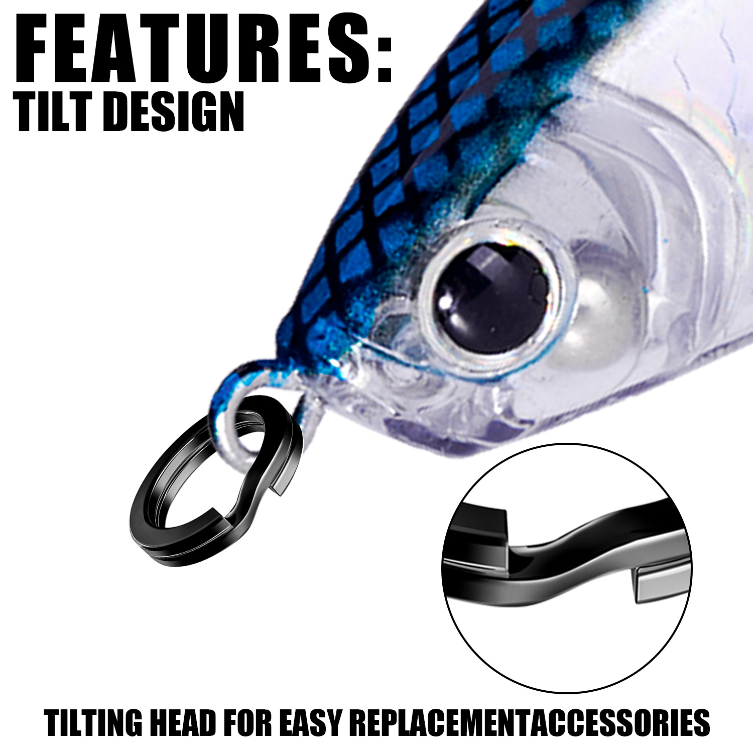 100pcs Fishing Split Rings Sta - Fishing Lure Making Kit avaliação e preço