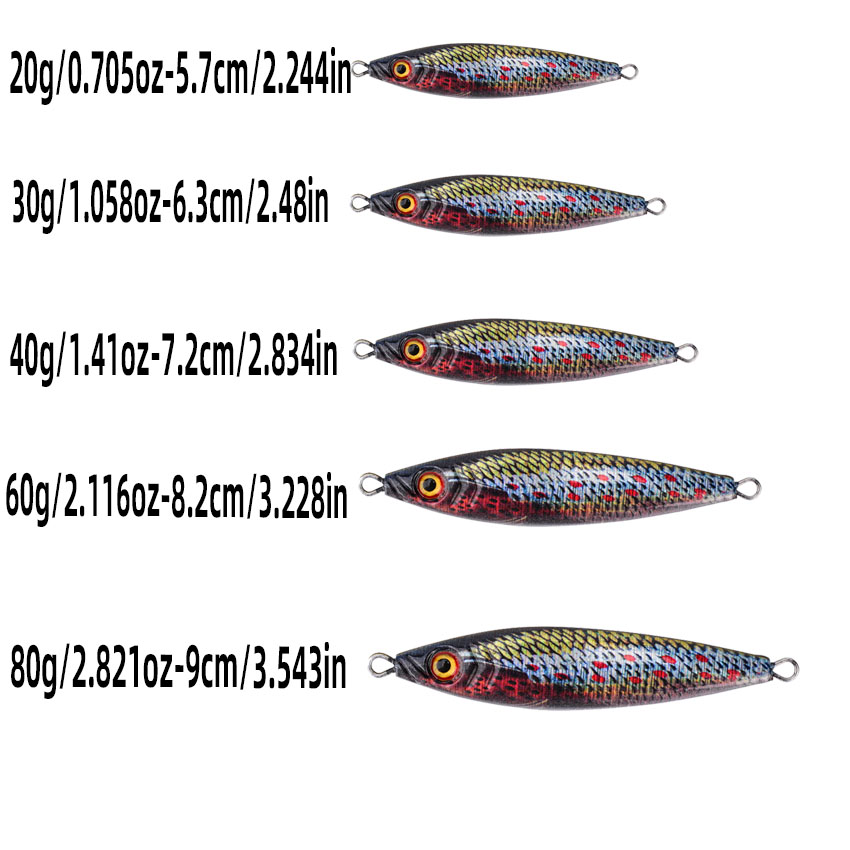 Metal Jig Lure With Spinning B - Fishing Lure Blade Bait avaliação e preço