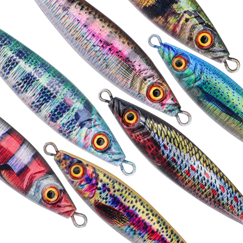 Metal Jig Lure With Spinning B - Fishing Lure Blade Bait avaliação e preço