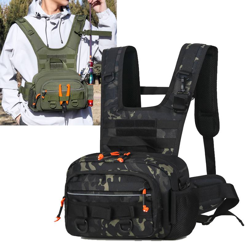 Men Chest Bag Tactical Fishing - Fishing Lure Box avaliação e preço