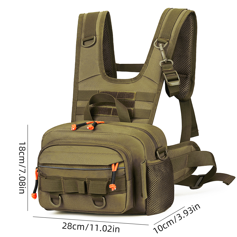 Men Chest Bag Tactical Fishing - Fishing Lure Box avaliação e preço