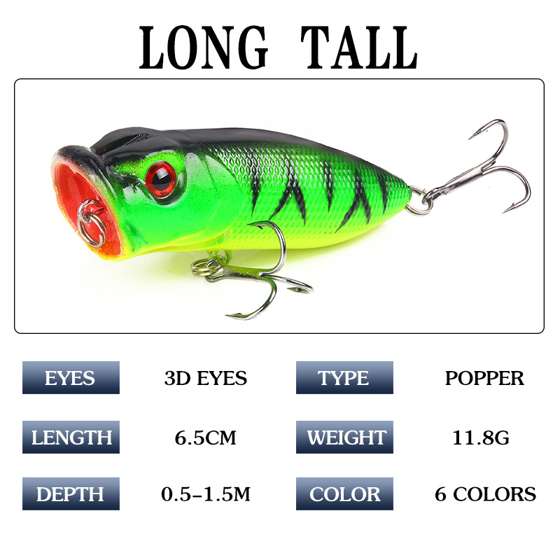 6pcs 6colors（opp bag）/5pcs 5co - Fishing Lure Popper avaliação e preço