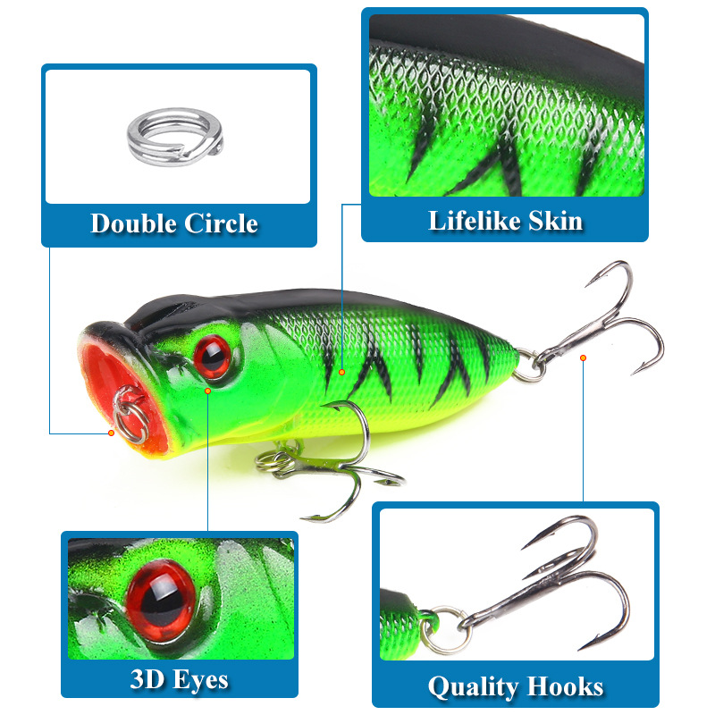 6pcs 6colors（opp bag）/5pcs 5co - Fishing Lure Popper avaliação e preço