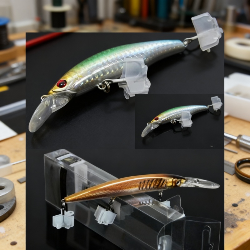 195Pcs Open Slot Treble Hook P - Fishing Lure Soft Plastic avaliação e preço
