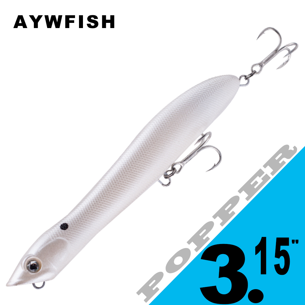 AYWFISH 8CM 6.2G Baby Popper F - Fishing Lure Popper avaliação e preço