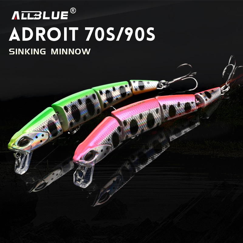 ALLBLUE Professional Jointed S - Fishing Lure Jerkbait avaliação e preço